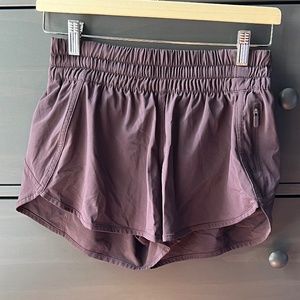 Lululemon Track That Shorts, Size 8, Dark Maroon
